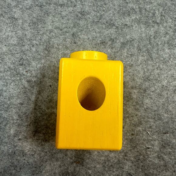 Hape Quadrilla Marble Run Replacement Piece Yellow Tower Block Chute Part Wooden - Picture 2 of 8